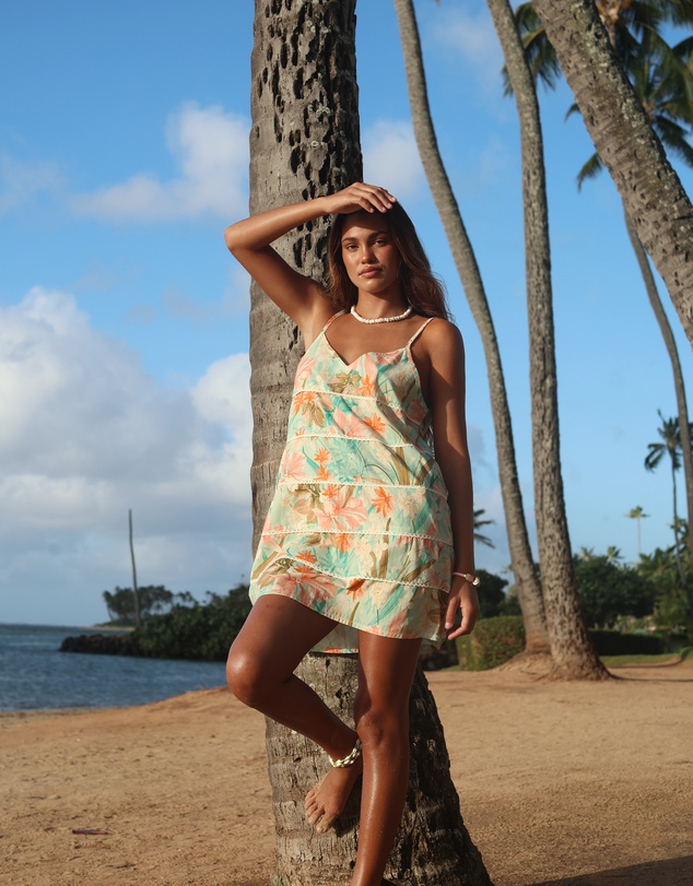 Poolside Paradiso - Dreamtime V Slip Dress - Jewel