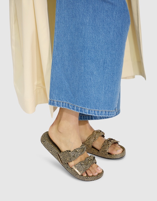 Belle & Bloom - Stay Raffia Slide