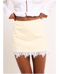 Subtitled - Adria Lace Mini Skirt