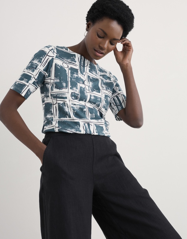 Seasalt - Seasalt Cornwall Blue Poisson T-Shirt
