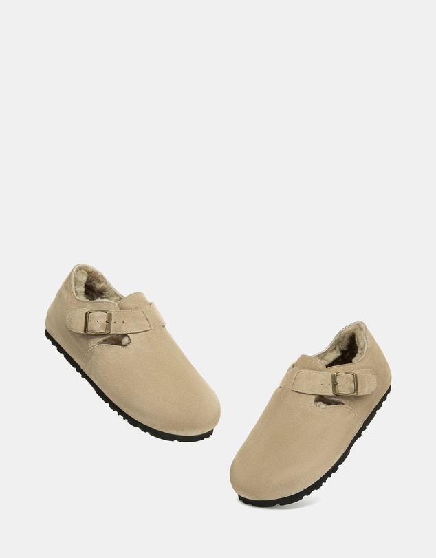 EVERAU - EverAU Ugg Hazora Cow Suede Upper Loafer Oxfords Flats