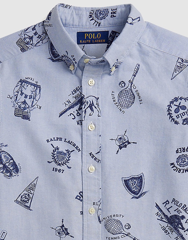 Polo Ralph Lauren - Cotton Oxford Graphic Shirt - Teens