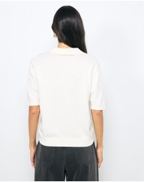 AERE - Aimee Relaxed Fit Knit Polo