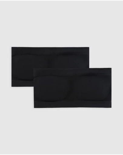 Ambra - 2 Pack Bare Essentials Recycled Nylon Padded Bandeau