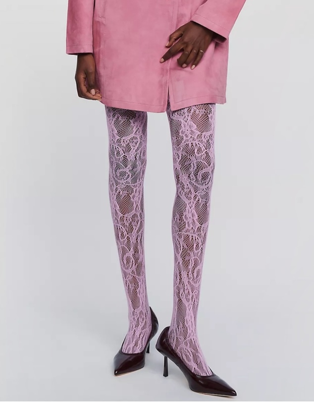 High Heel Jungle - Rosa Lace Tights