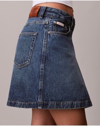 Calvin Klein Jeans - Denim Mini Wrap Skirt