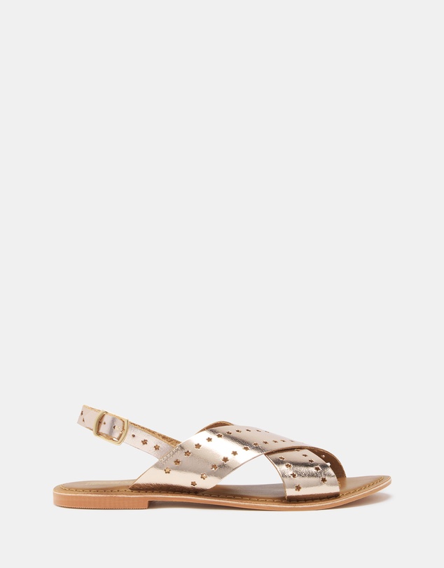 Just Because - Malita Leather Slingback Sandals