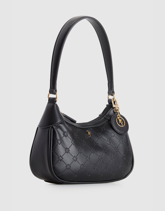 Laura Jones - Logo Embossed Shoulder Bag