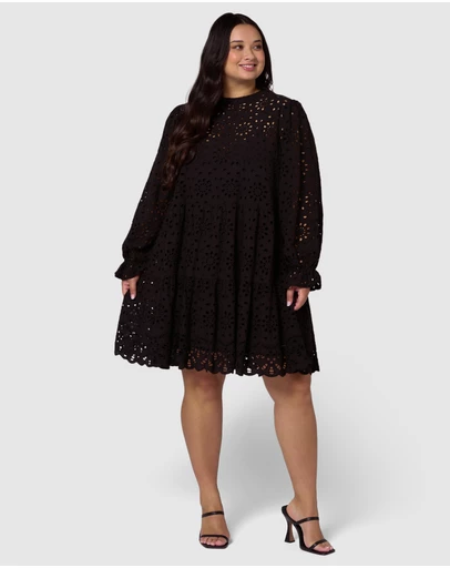 Something 4 Olivia - Millie Broderie Mini Dress