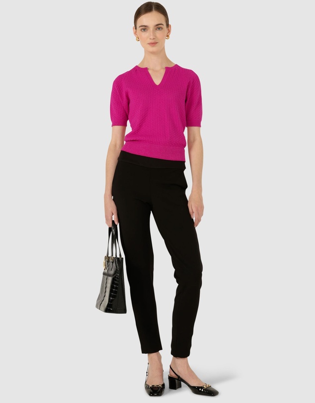 SACHA DRAKE - Henley Knit Top