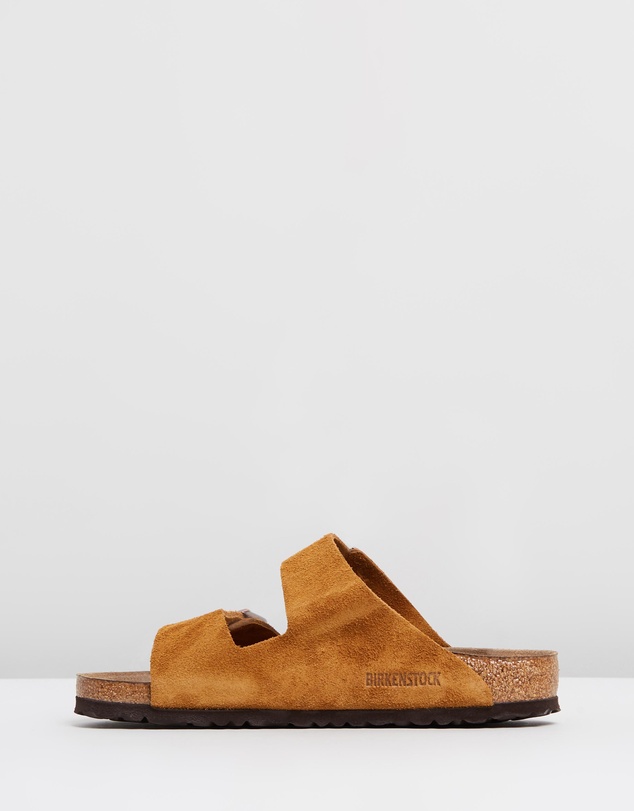 Birkenstock - Unisex Arizona Suede Leather Regular Sandals