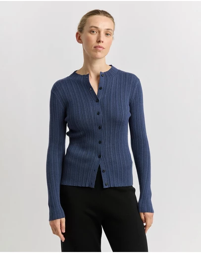 Toorallie - Variegated Rib Cardigan
