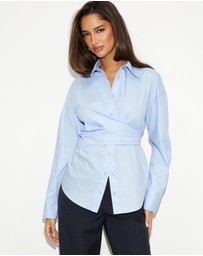 Dazie - Saffron Wrap Shirt