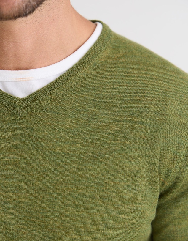 Oxford - Basic V-Neck Pure Wool Pullover