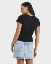 Roxy - Womens Base Rib Crew Neck T-Shirt