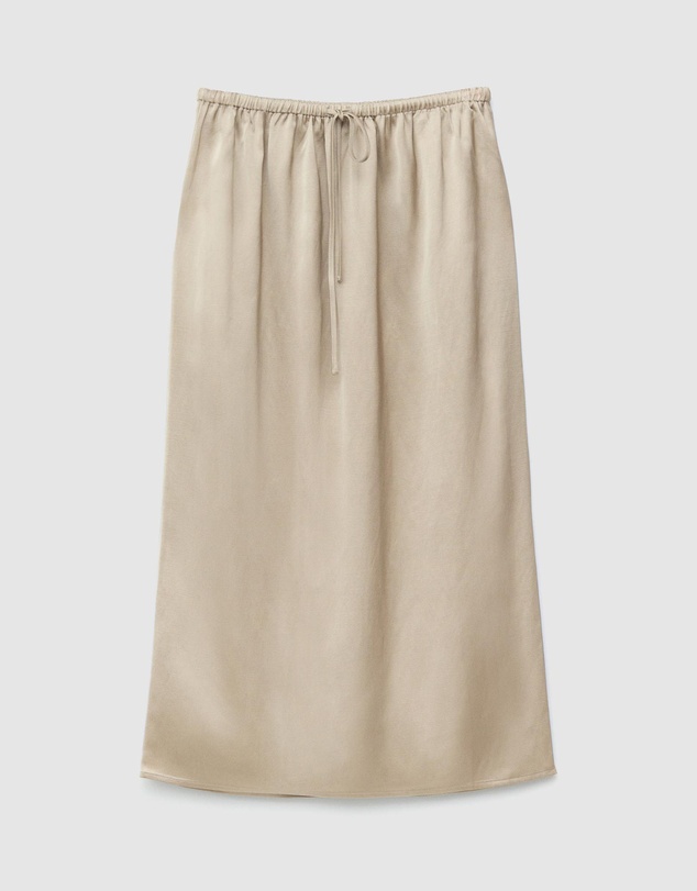 & Other Stories - Drawstring Satin Midi Skirt