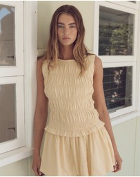 MINKPINK - Ciel Shirred Bubble Mini Dress