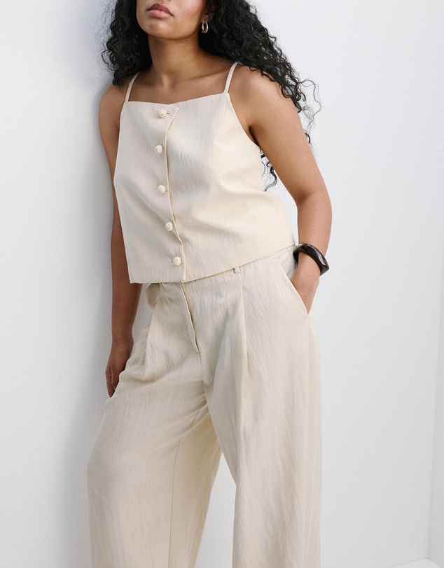 M.N.G - Mid-Rise Lyocell Trousers