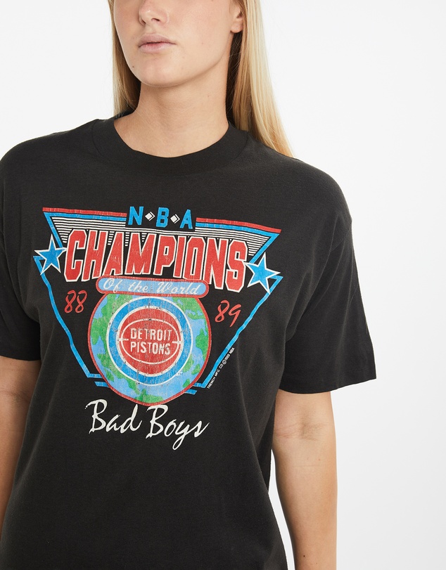 Vintage by The Real Deal - Pre Loved - Vintage 1989 NBA Detroit Pistons 'Bad Boys' Tee