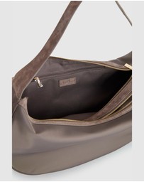 Evity - Noemie Leather Trim Shoulder Bag
