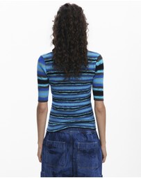 Desigual - Striped knit T-shirt