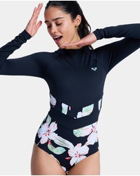 Roxy - Womens The Rider Zipped Long Sleeve One Piece Rash Vest