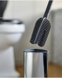 Joseph Joseph - Flex™ 360 Luxe Advanced Toilet Brush with Stainless Steel Finish