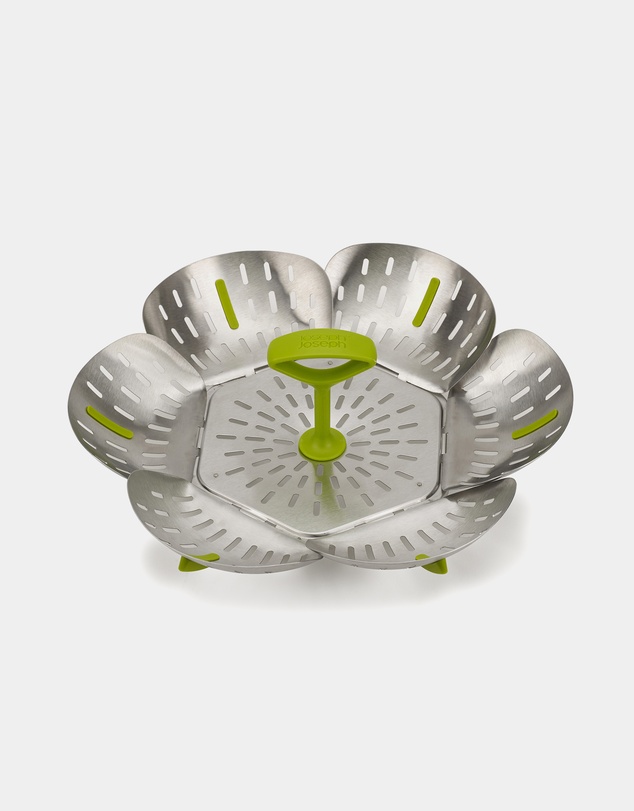 Joseph Joseph - Bloom™ Stainless Steel Folding Steamer Basket (Green)