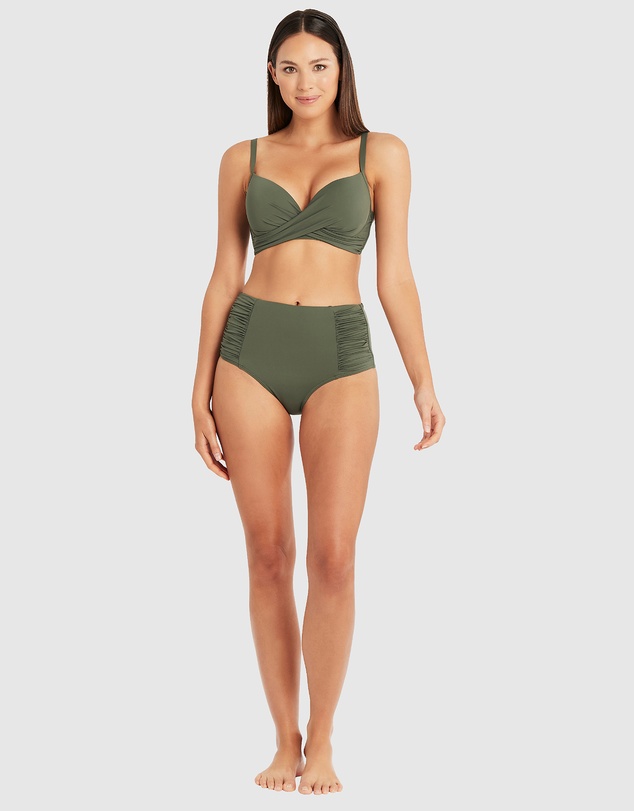 Sea Level Australia - Essentials Cross Front Moulded Cup Underwire Bra