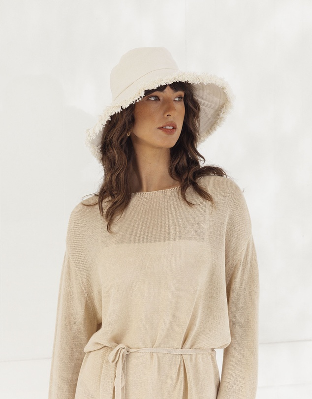 Morgan & Taylor - Cameron Bucket Hat in Beige