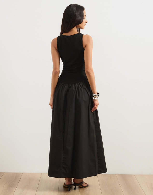 Atmos&Here - Adia Contrast Tank Bodice Midi Dress