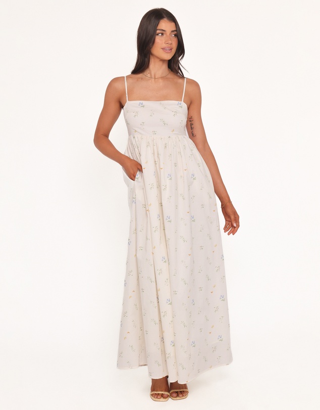 Petal & Pup - Odessa Maxi Dress - White Floral
