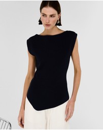 Staple the Label - Cassian Asymmetrical Knit Top