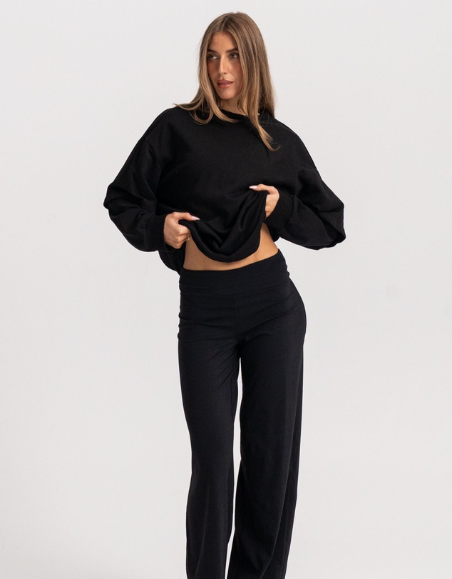 HyperLuxe The Label - Double Take LS- Black