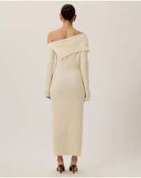 Tussah - Chloe Off Shoulder Knitted Midi Dress
