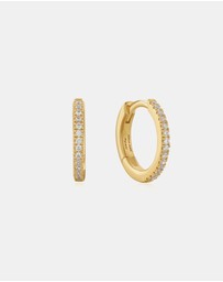 Ania Haie - Gold Classic Pave Huggies