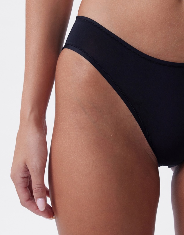 Bras N Things - NKD High Leg Brazilian Knicker - Black