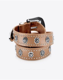 Sol Sana - Eastwood Belt Tan/Silver