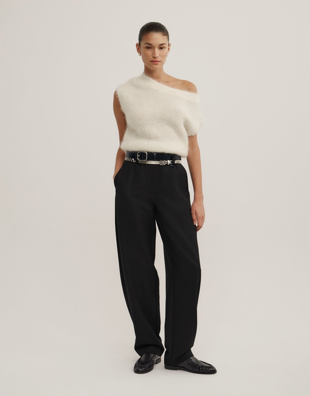 Witchery - Asymmetric Fluffy Top