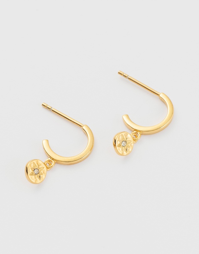 Kirstin Ash - Star Coin Hoops
