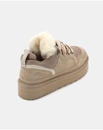 AusWooli Ugg Boots - Hamilton Sheepskin Wool Urban Chic Lace Sneakers