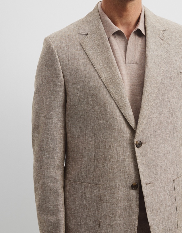 Country Road - Regular Linen Cotton Textured Jacket