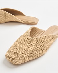 Commonry - Amara Raffia Slide