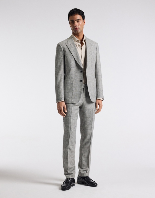 Calibre - Crossweave Suit Jacket Silver