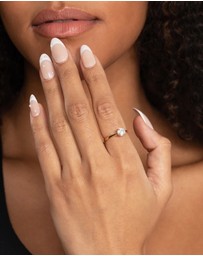 Lovisa - Gold Plated Sterling Silver Round Engagement Ring