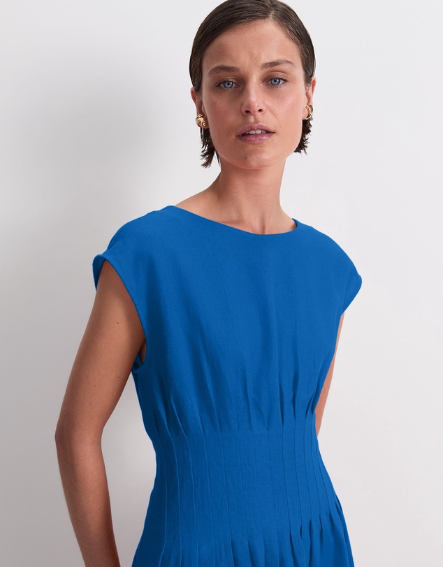 Sportscraft - Ariana Pintuck Linen Dress