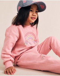 Huxbaby - Whimsical Rainbow Trackpants - Babies-Kids