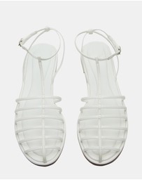 Steve Madden - Marin White Sandals