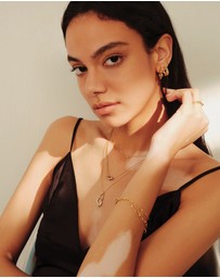 Ania Haie - Ania Haie Gold Twisted Wave Hoop Earrings