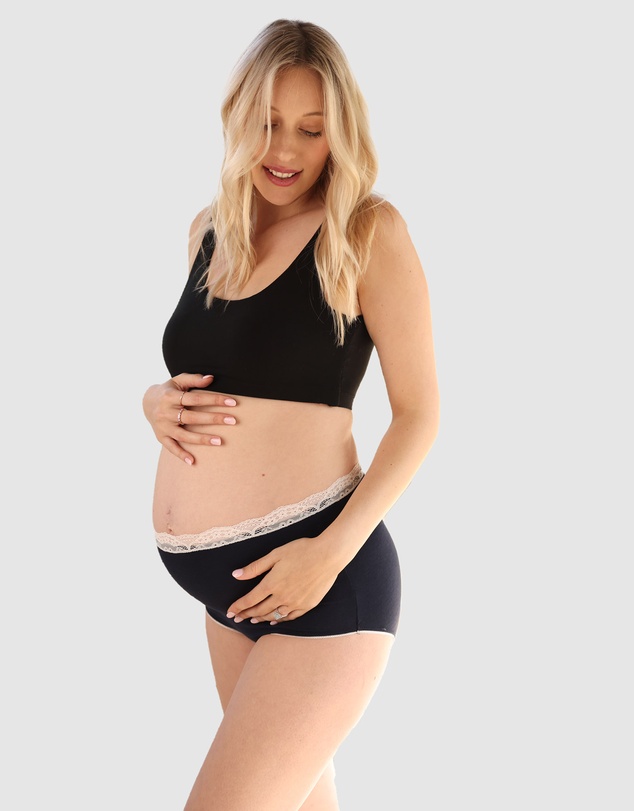 Angel Maternity - Gracie Bamboo Underwear in Navy
